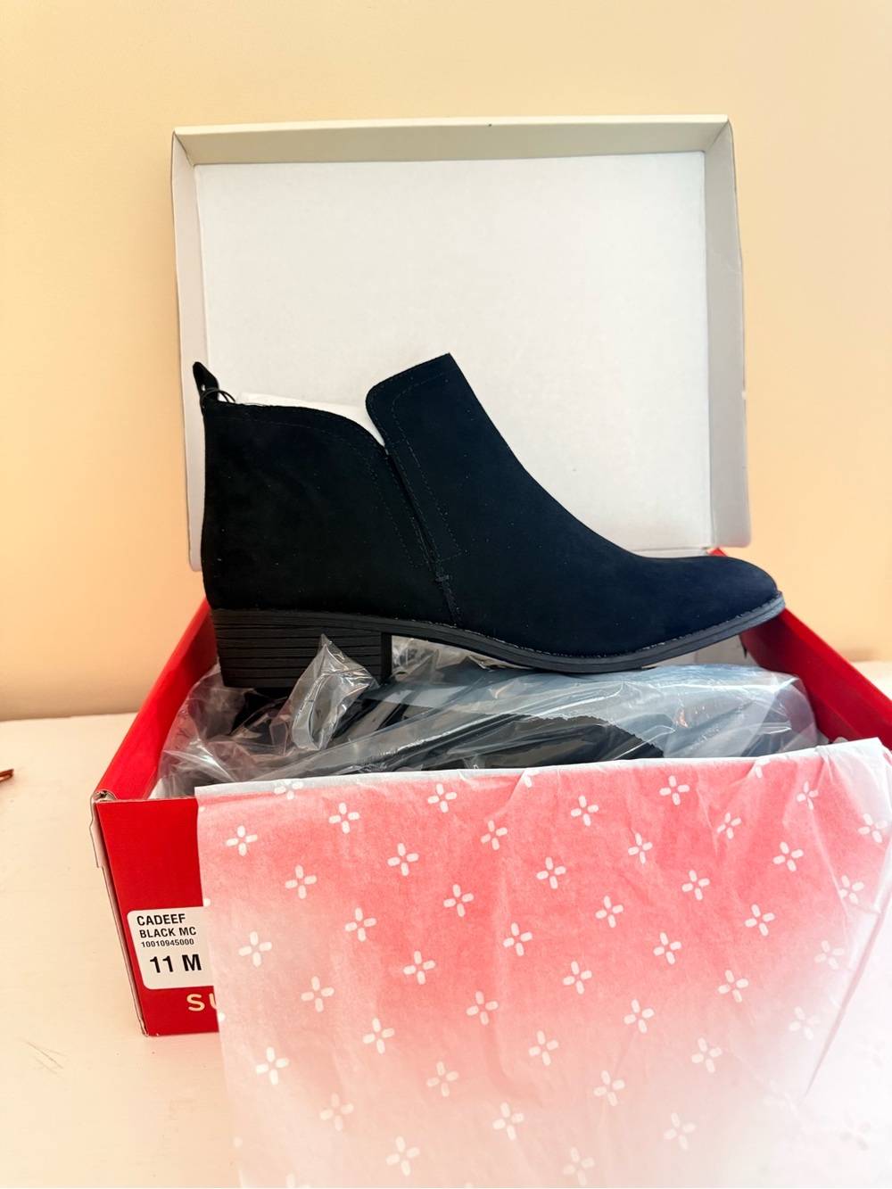 NIB Black Women’s Low Heel Ankle Boot